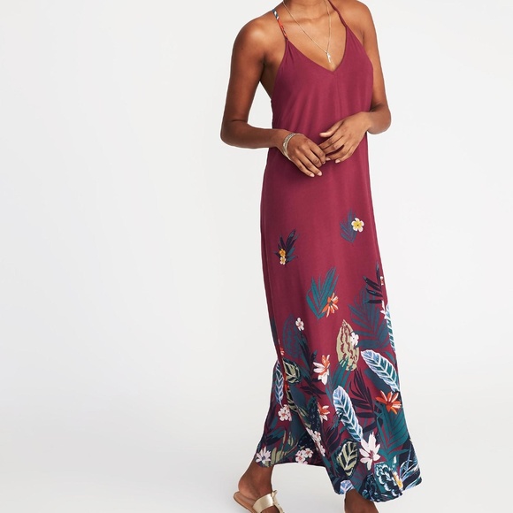 NWT Old navy V-neck maxi shift dress - Picture 5 of 10